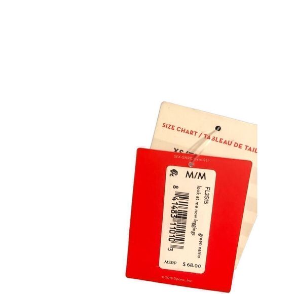 Brand New SPANX Look At Me Now Seamless Green Camo Leggings Medium - Picture 3 of 12